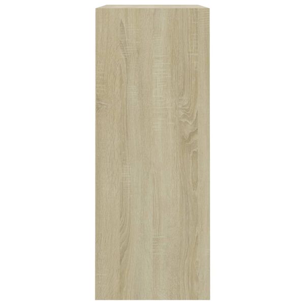 vidaXL 2-tasoinen kirjahylly sonoma-tammi 80x30x76,5 cm lastulevy