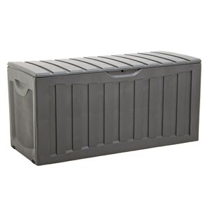 vidaXL S&auml;ilytyslaatikko musta 118x53x57 cm polypropeeni