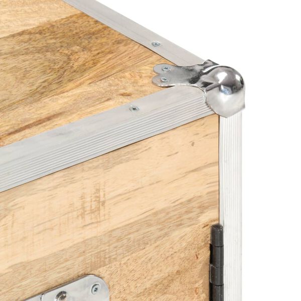 vidaXL Senkki kahdella ovella 70x30x69 cm t&auml;ysi mangopuu