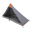 vidaXL Vaellusteltta Harmaa ja oranssi 222 x 85 x 125 cm