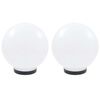 vidaXL LED-pallovalaisimet 2 kpl 25 cm akryyli
