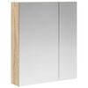 vidaXL Kylpyhuoneen Peilikaappi Sonoman tammi 60 x 14,5 x 70 cm
