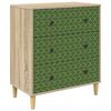 vidaXL Laukkaava GELEEN Smaragdi geometrinen printti 66 x 36,5 x 75 cm
