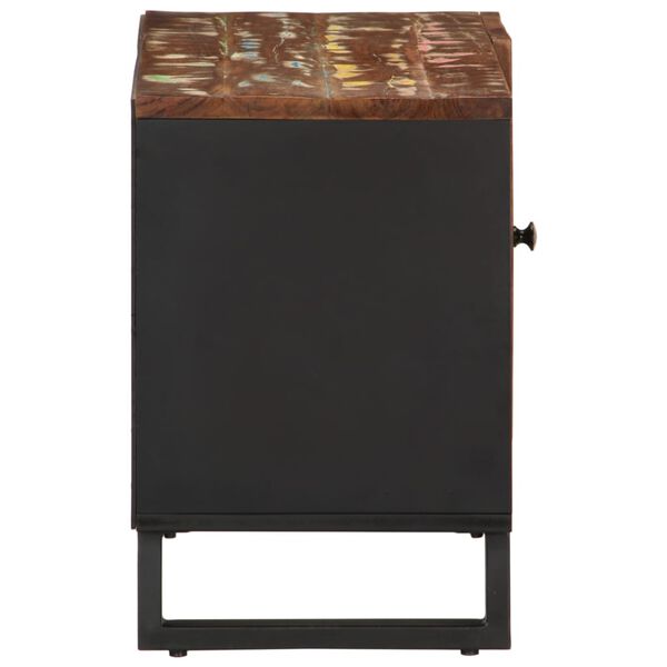 vidaXL TV-taso 80x33x46 cm kierrätetty täyspuu ja tekninen puu