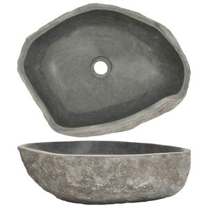 vidaXL Pesuallas jokikivi soikea (45-53)x(34-41) cm