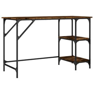 vidaXL Ty&ouml;p&ouml;yt&auml; savutammi 120x50x75 cm metalli ja tekninen puu