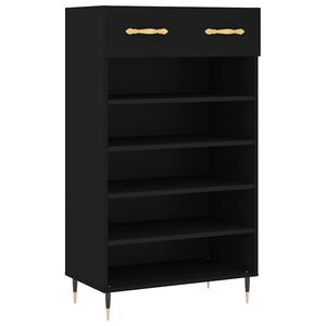 vidaXL Kenk&auml;kaappi musta 60x35x105 cm tekninen puu