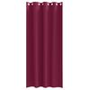 vidaXL Piment&auml;v&auml; verho renkailla 2 pcs Viininpunainen 245 x 140 cm