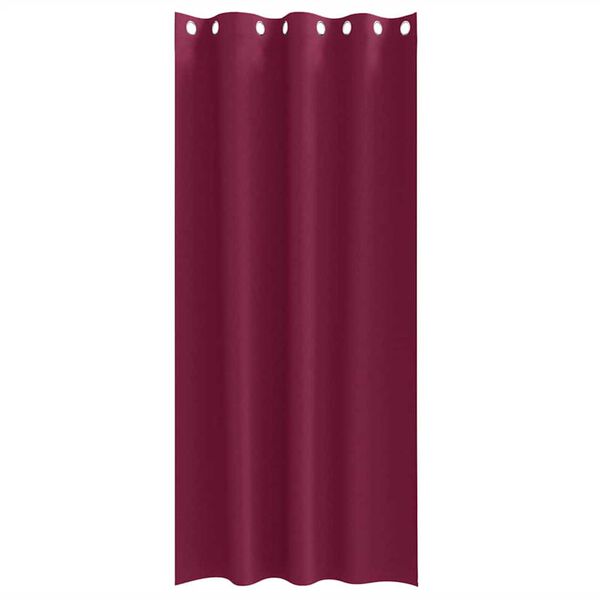 vidaXL Piment&auml;v&auml; verho renkailla 2 pcs Viininpunainen 245 x 140 cm