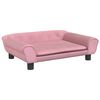 vidaXL Koiranpeti pinkki 70x48x22 cm sametti