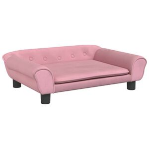 vidaXL Koiranpeti pinkki 70x48x22 cm sametti