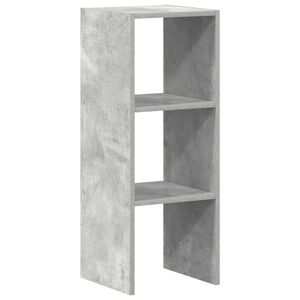 vidaXL kirjahylly Pinottava betoni harmaa 30x30x80 cm tekninen puu