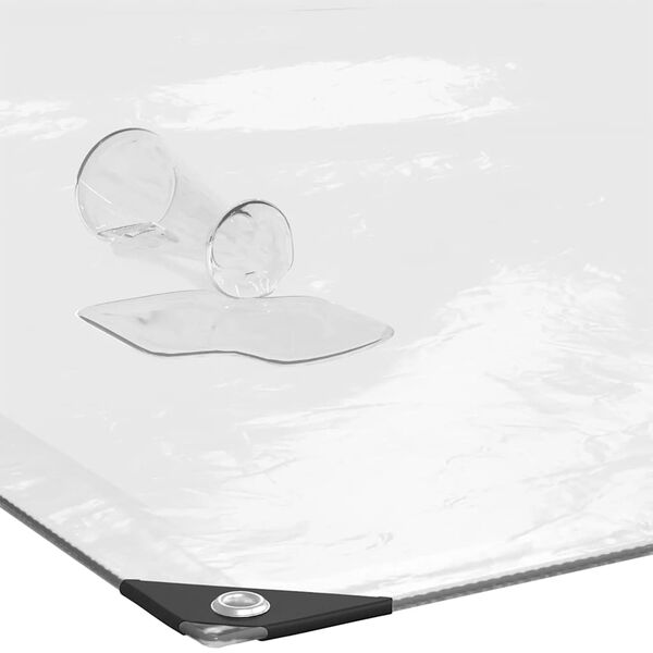 vidaXL kirkas suojapeite silmukoilla 8x10 m polyeteeni&auml;