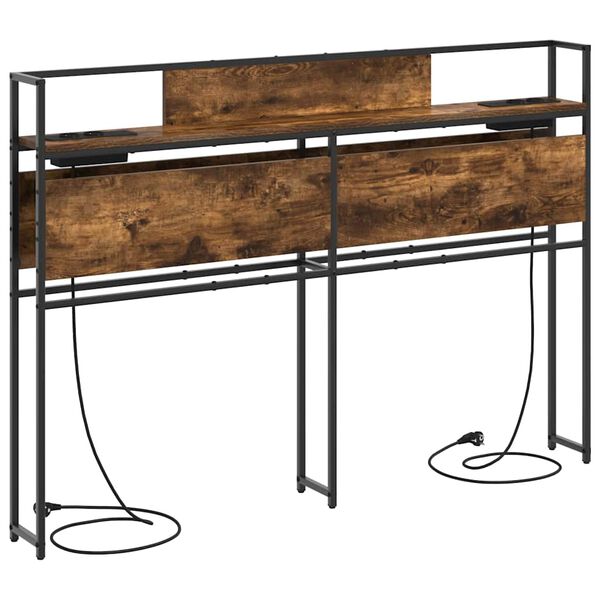 vidaXL S&auml;ilytysp&auml;&auml;ty hyllyll&auml; p&auml;&auml;tyll&auml; Savutammi 160 cm Tekninen puu