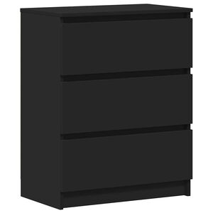 vidaXL Senkki musta 60x35x76 cm tekninen puu