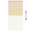 vidaXL Rullaverho Blackout Beige 85x150 cm Kankaan leveys 80,7 cm