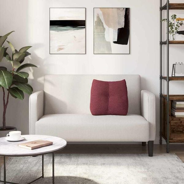 vidaXL Selkätyyny Viininpunainen 45 x 24 x 50 cm kangas