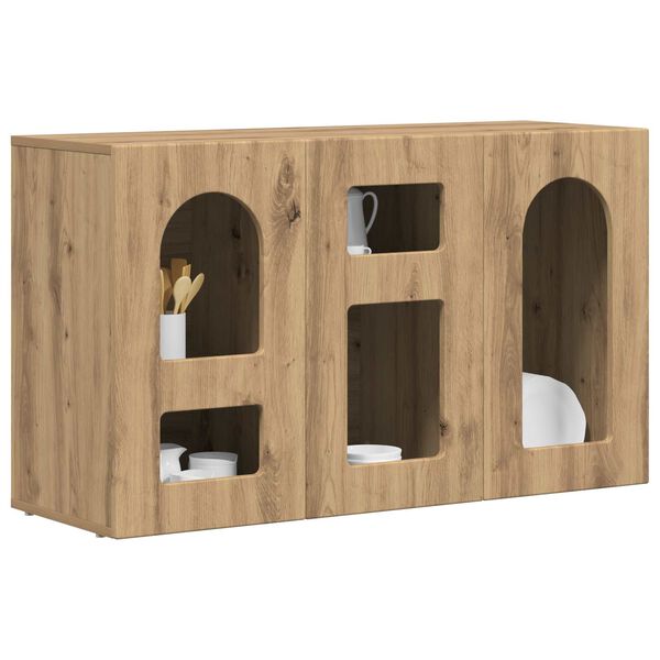 vidaXL Sivup&ouml;yt&auml; Artisan tammi 100 x 35 x 59 cm Tekninen puu