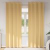 vidaXL Pimentävä verho renkailla 2 pcs Beige 260 x 140 cm Polyesteri