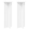 vidaXL Kasviteline 2 kpl valkoinen &Oslash;40 x 100 cm Tekninen puu