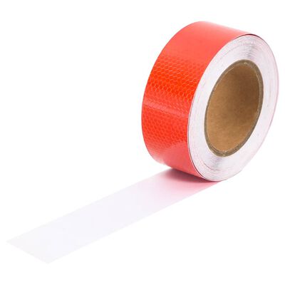 vidaXL Heijastinteippi punainen 5 cmx20 m PVC