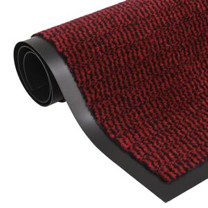 vidaXL Ovimatto nukallinen 60x180 cm punainen