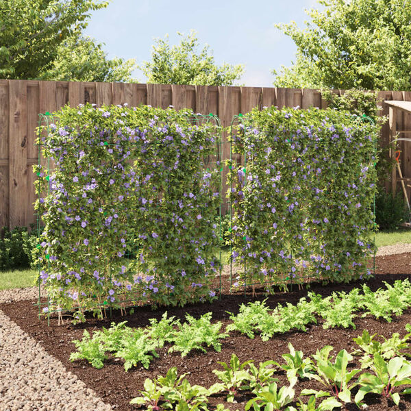 vidaXL Puutarhas&auml;leik&ouml;t k&ouml;ynn&ouml;skasveille 2 kpl U-runko ter&auml;s