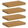 vidaXL Sein&auml;hylly 4 kpl Beige 40 x 23,5 x 3,8 cm Tekninen puu