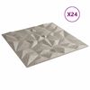 vidaXL Sein&auml;paneelit 24 pcs Ametistibetoni 50 x 50 cm XPS Vaahdon