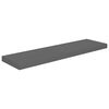 vidaXL Kelluvat seinähyllyt 2kpl korkeakiilto harmaa 90x23,5x3,8cm MDF