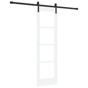 vidaXL Liukuovi ORKDAL Valkoinen ja musta 61 x 198,5 cm