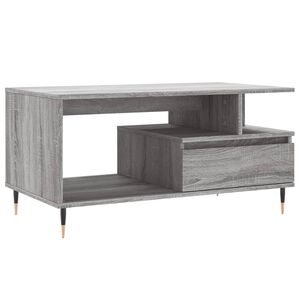 vidaXL Sohvap&ouml;yt&auml; harmaa Sonoma 90x49x45 cm tekninen puu