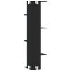 vidaXL Seinäkulmahylly musta 36,5x36,5x140 cm tekninen puu