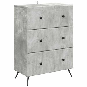 vidaXL Laatikkokaappi Betoninharmaa 66 x 34,5 x 90 cm Tekninen puu