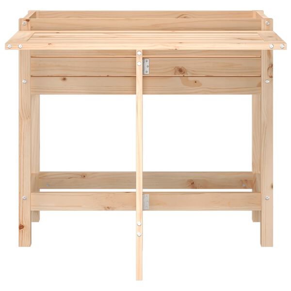 vidaXL Ulkokukkalaatikko avattavalla yläosalla täysi mänty