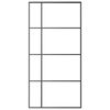 vidaXL Liukuovi ESG-lasi ja alumiini 102,5x205 cm musta