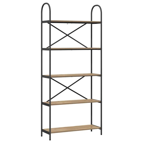 vidaXL Kirjahylly Artisan tammi 80 x 30 x 183 cm Tekninen puu