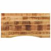 vidaXL P&ouml;yt&auml;levy kaarella 110x50x2,5 cm ovaali t&auml;ysi karkea mangopuu