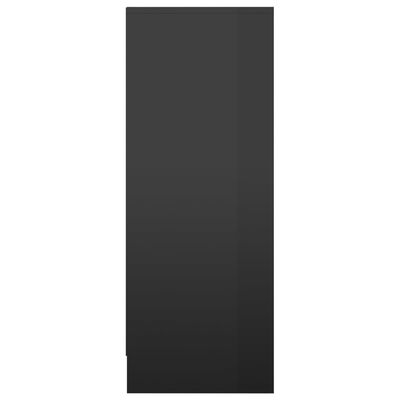 vidaXL Kenkäkaappi korkeakiilto musta 31,5x35x90 cm lastulevy