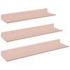 vidaXL Kelluva hylly 3 pcs Pinkki 40 x 9 x 2,5 cm Ter&auml;s