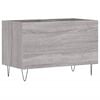 vidaXL LP-levyjen s&auml;ilytyskaappi harmaa Sonoma 74,5x38x48 cm puu