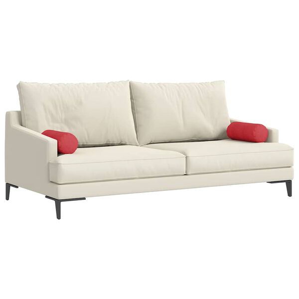 vidaXL Pystytyynyt 2 pcs Punainen Ø 15 x 40 cm kangas