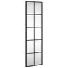 vidaXL Sein&auml;peili musta 30x100 cm suorakulmio rauta