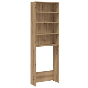 vidaXL Pesukonekaappi k&auml;sity&ouml;l&auml;inen tammi 64x24x190 cm