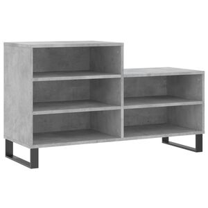 vidaXL Kenk&auml;kaappi betoninharmaa 102x36x60 cm tekninen puu