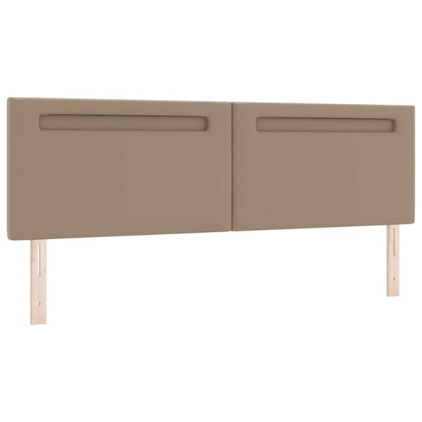 vidaXL LED-pääty Cappuccino 180 cm Nahkavaatetus