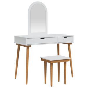 vidaXL Meikkip&ouml;yt&auml;sarja FAUSKE 3 kpl valkoinen 100 x 50 x 143 cm
