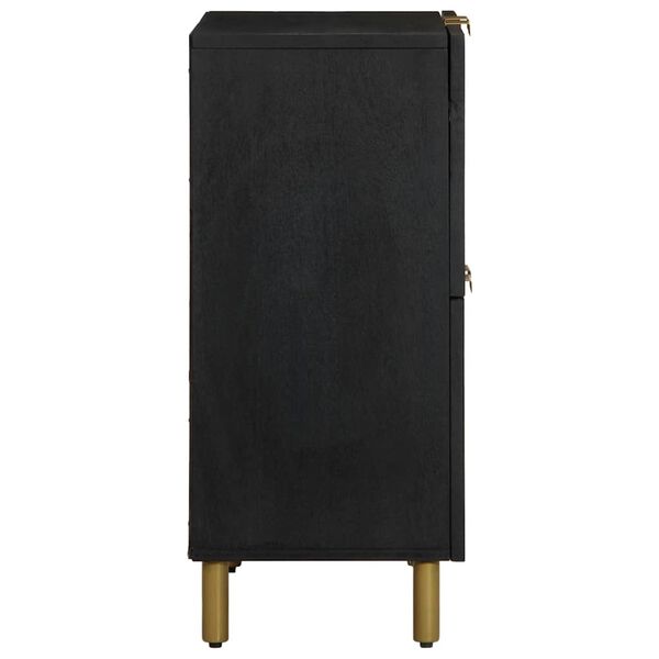 vidaXL senkki Musta 60x33x75 cm suunniteltu puu