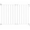 Noma Laajennettava turvaportti 62-102 cm metalli valkoinen 93361