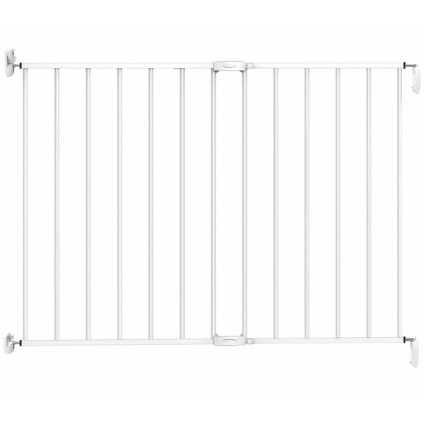 Noma Laajennettava turvaportti 62-102 cm metalli valkoinen 93361